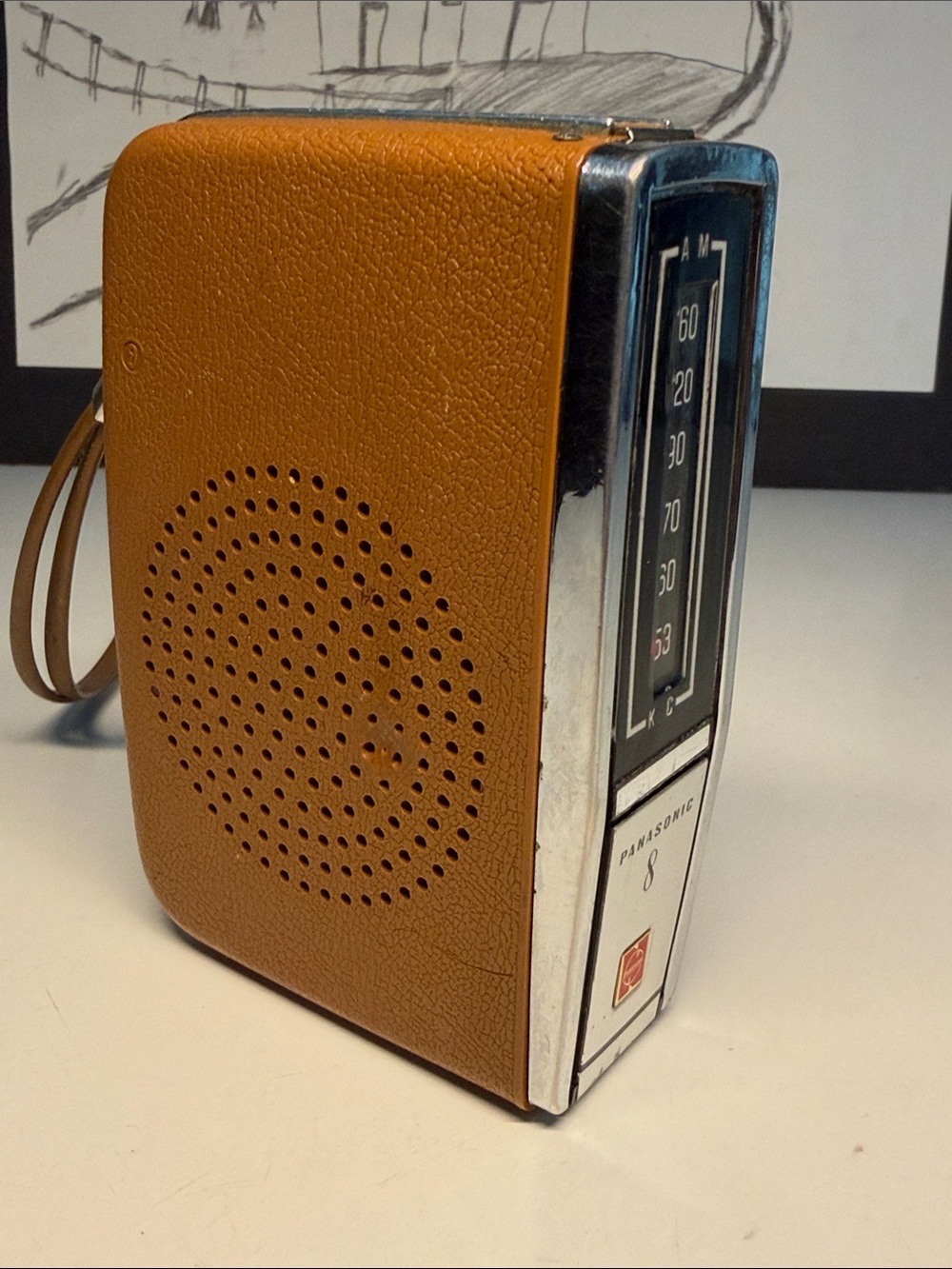 Panasonic 8 Vintage AM  Pocket Radio Model  R-1326